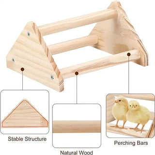 Pine Chicken Perch for Coop and Brooder - Perfect Roosting Bar for Baby Chicks