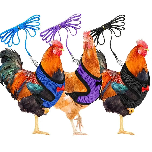 Breathable Adjustable Chicken Harness - Perfect for Ducks, Geese, and Other Poultry Pets