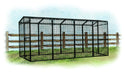 Walk-In 15 ft. Chicken Run (6'6