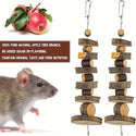 Natural Wood Chew Toy - Perfect For Hamsters And Small Pets!