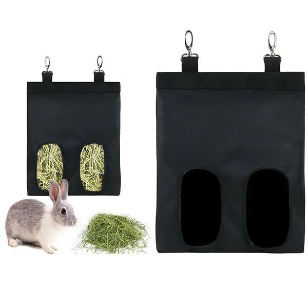 Pet Hay Feeder For Rabbit Hamster Feeding Bag, Hanging Food Bag, Big Hamster Feeding Grass Bag