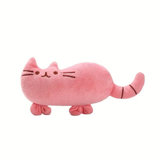 Buy pink Durable Cartoon Cat Teaser Toy for Interactive Play