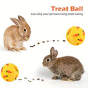 Interactive Bunny Toys Set - Stacking Cups and Treat Ball for Boredom Relief and Mental Stimulation