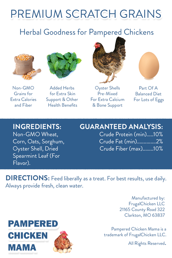 Non-GMO Premium Chicken Scratch With Herbs To Encourage Positive Behaviors