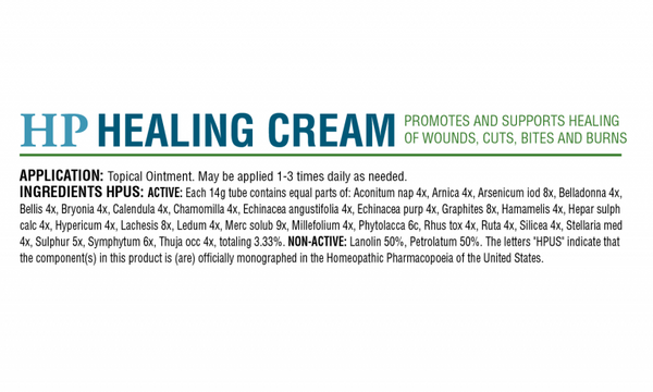 HomeoPet Healing Cream 14g Tube: Natural Support For Healthy Skin
