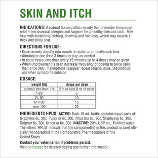 HomeoPet Skin & Itch 15mL Bottle