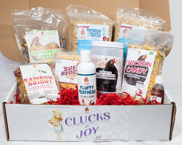 Clucks Of Joy Subscription Box: Non-GMO Treats Delivered Monthly! Cyber Monday Deal: 2 FREE Seasonal Treats With Your New Clucks of Joy Subscription!
