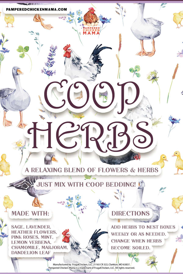 Coop Herbs - Mix With Coop Bedding For A Delicious Scent!