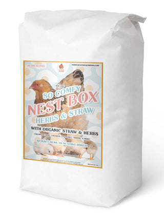 So Comfy Nesting Box Herbs & Straw - Mixture of Sterilized Organic Straw & Non-GMO Herbs