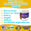 Heathlir Joint Chews With Glucosamine, Chondroitin, MSM, Turmeric, & Hemp For Dogs